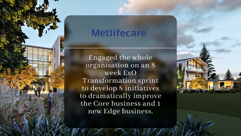 Metlifecare — 8-week business transformation momentum